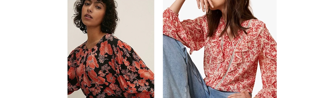 مدل شومیز نخی گلدار