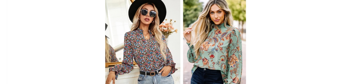 مدل شومیز نخی گلدار