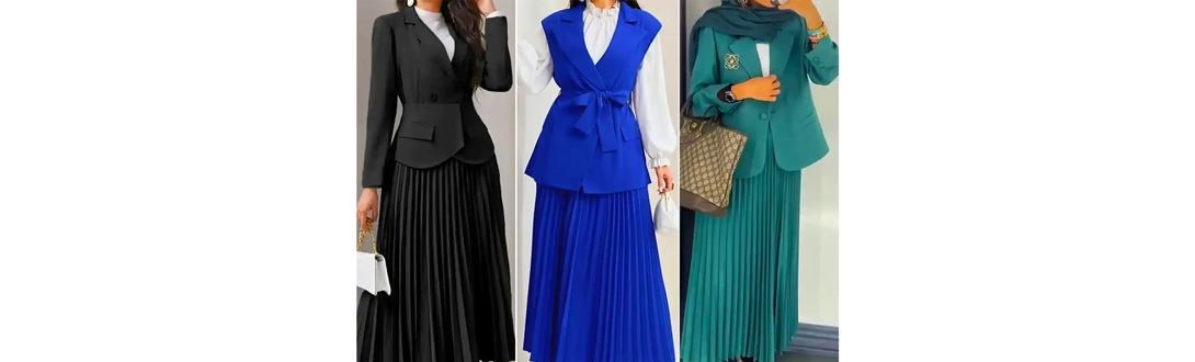 استایل با دامن پلیسه 