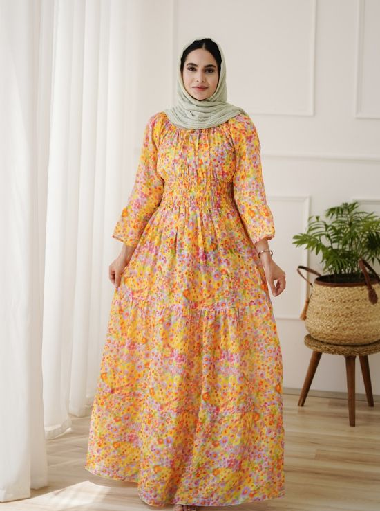 پیراهن بلند گندم