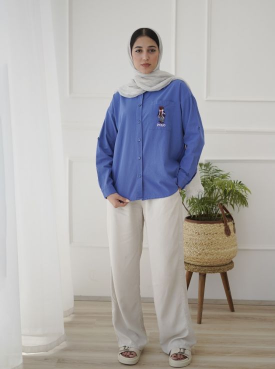 شومیز گلدوزی تدی