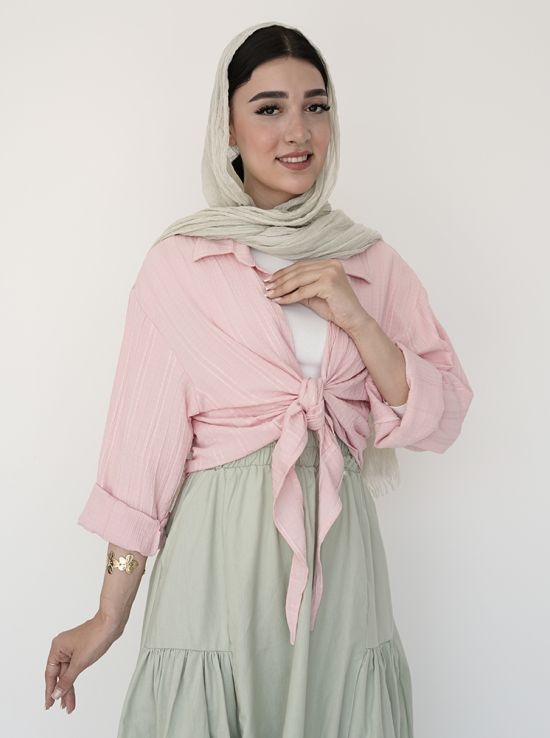 شومیز گره ای ساتین