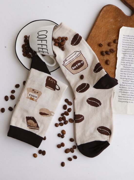 جوراب ساقدار coffee