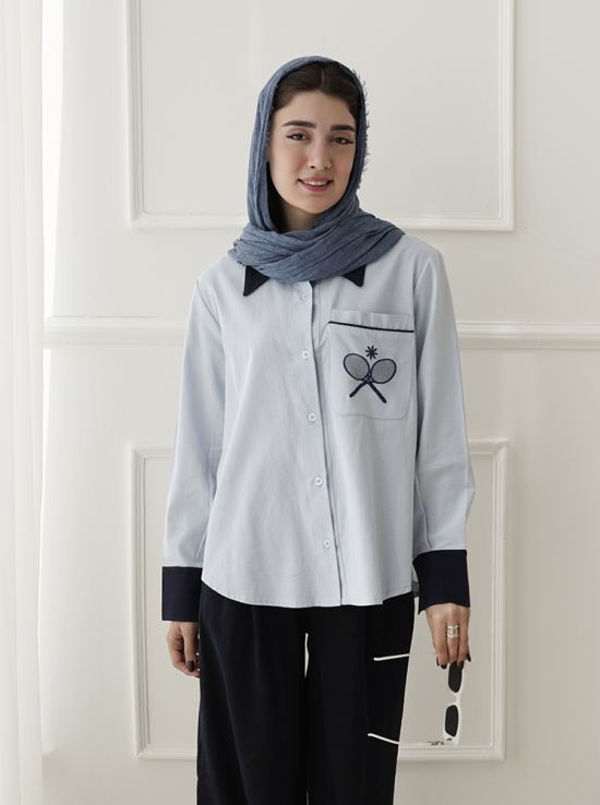 شومیز گلدوزی مهتا