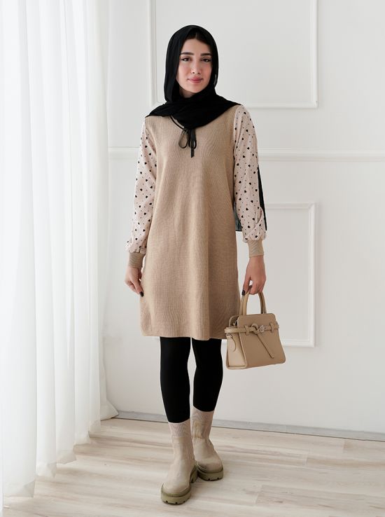 پیراهن بافت طرح قلب 2