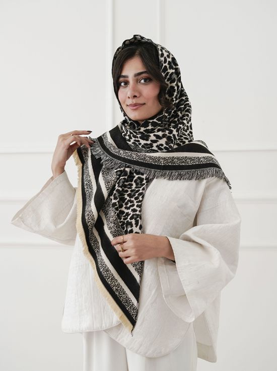 روسری سه گوش پلنگی