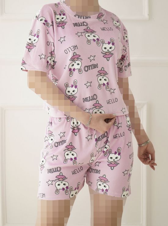 کراپ شورتک مخمل السا