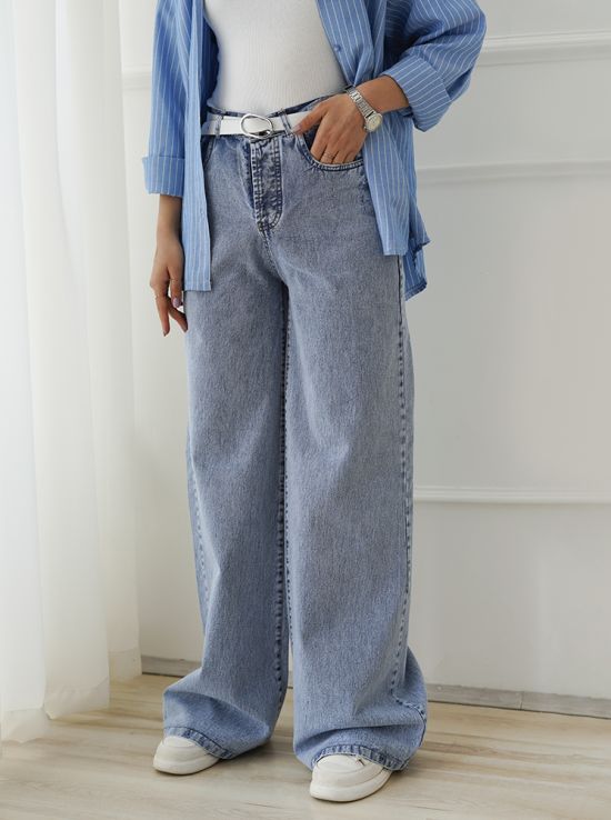 شلوار جین فول بگ یارا