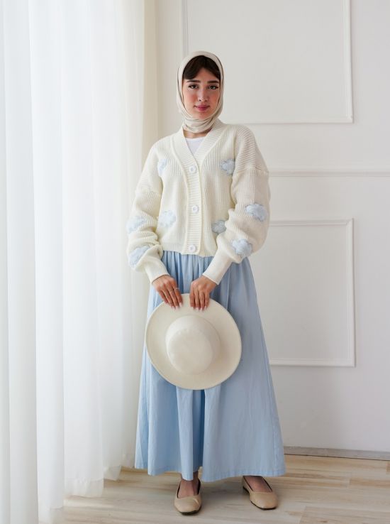 ژاکت بافت ابری کیوت 7