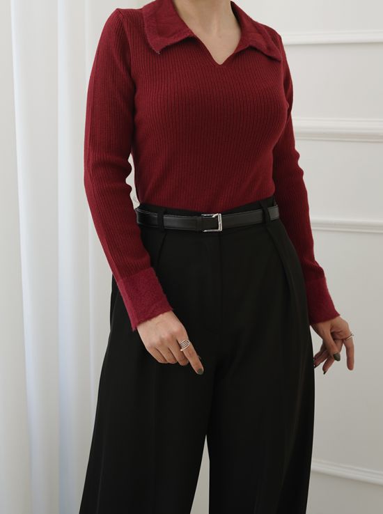 بلوز بافت یقه دار نگاه