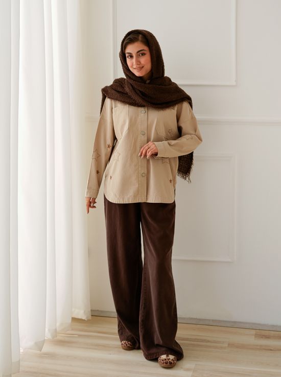 شومیز کتان ستاره