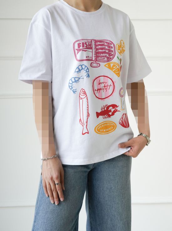 تیشرت زنانه fish