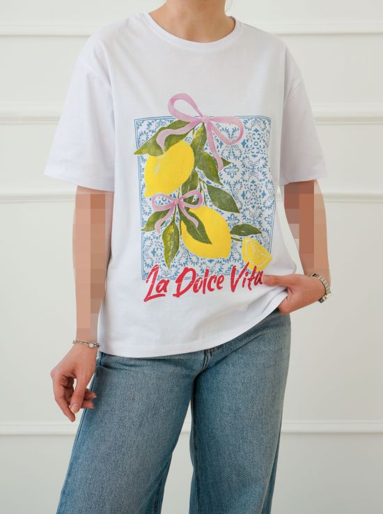 تیشرت زنانه پاپیون