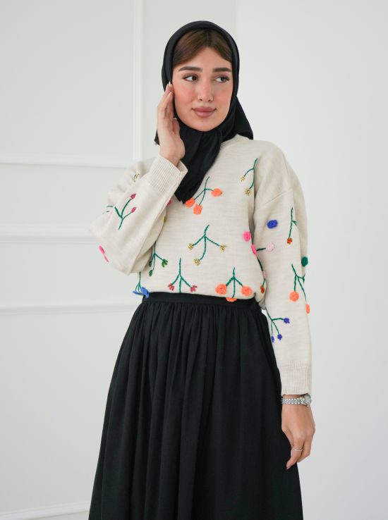 بلوز کراپ بافت گلناز