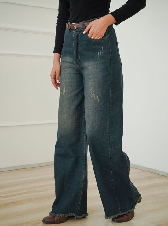 شلوار جین شافل نیکا