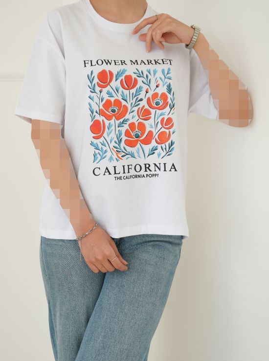 تیشرت زنانه flower