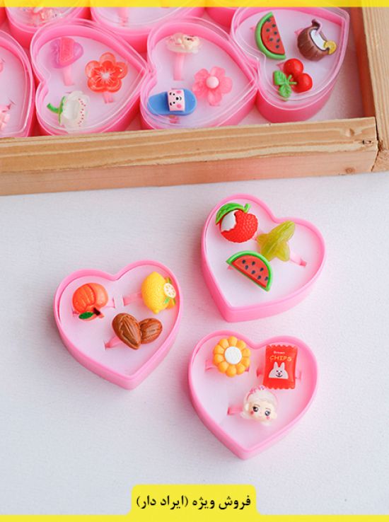 انگشتر پک3تایی بچگانه (ایراد دار)