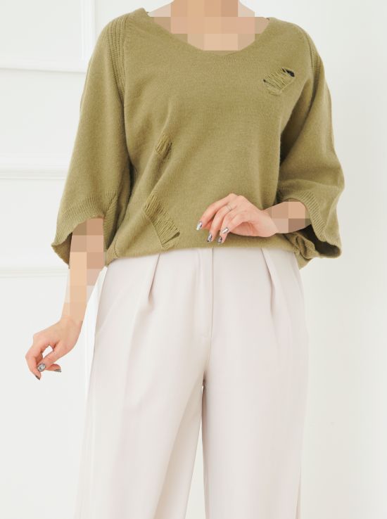 بلوز بافت زاپدار خفاشی | هیبا