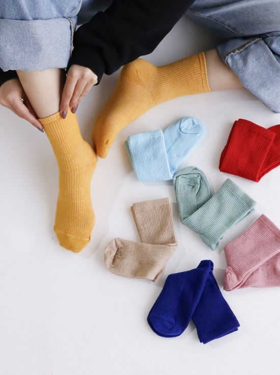 جوراب نیم ساق کبریتی مداد رنگی | هیبا