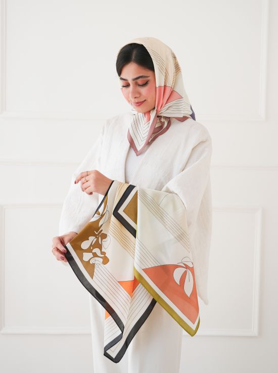 مینی اسکارف طرح دار آوینا | هیبا