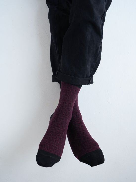 جوراب ساقدار مردانه دومنس ملورین کبریتی