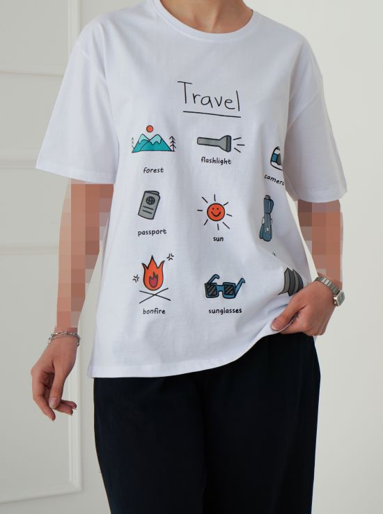 تیشرت زنانه travel  | هیبا