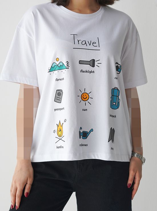 تیشرت زنانه travel 2 | هیبا