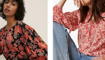 مدل شومیز نخی گلدار