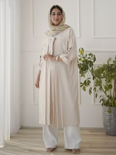 مانتو بلند جلو گره ای