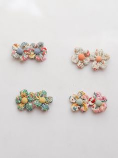 گیره میکس کیوت گل پارچه ای