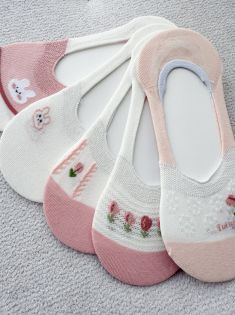 جوراب کالج پشت ژله ای ترکیبی لاله