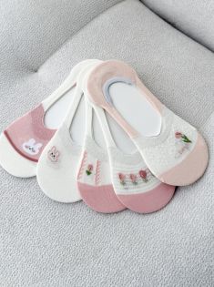 جوراب کالج پشت ژله ای ترکیبی لاله