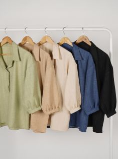 شومیز لمه دار پشت دکمه