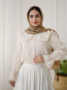 شومیز دانتل دار غزاله