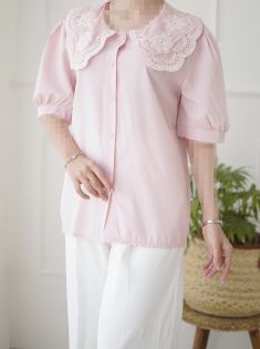 شومیز یقه گیپور سایدا