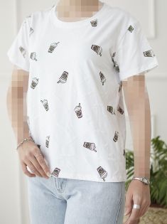 تیشرت چاپی بستنی 2