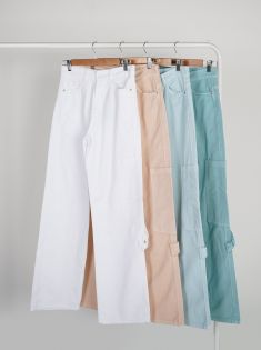 شلوار بگ کتان رونیا