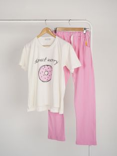 ست تیشرت شلوار دونات