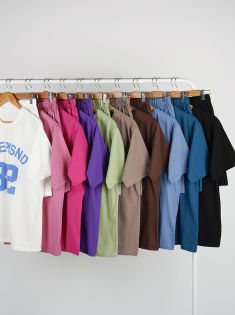 تیشرت شورتک قواره دار اسپرت