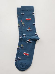 جوراب مردانه چتیک مدل ماشین کریسمس | هیبا