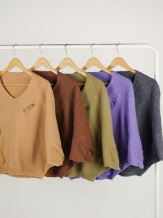 بلوز بافت زاپدار خفاشی | هیبا