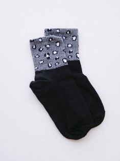 جوراب نیم ساق کش پلنگی |هیبا