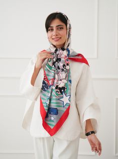 روسری دست دوز توییل | هیبا