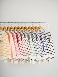 تیشرت راه راه ارغوان | هیبا