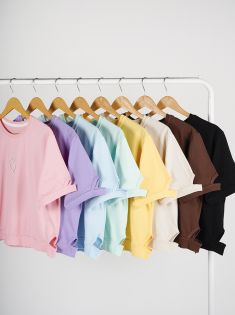 تیشرت کراپ قلبی | هیبا