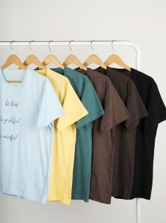 تیشرت باکسی نرمال سارینا | هیبا