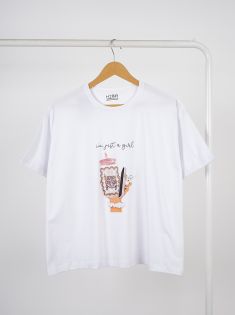 تیشرت باکسی ICE COFFEE | هیبا